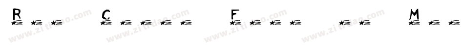 Red Comet Five to Mars字体转换